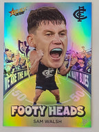 2026 AFL Footy Stars Footy Heads FH17 Sam Walsh - Carlton Blues