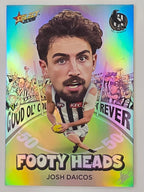 2026 AFL Footy Stars Footy Heads FH19 Josh Daicos - Collingwood Magpies