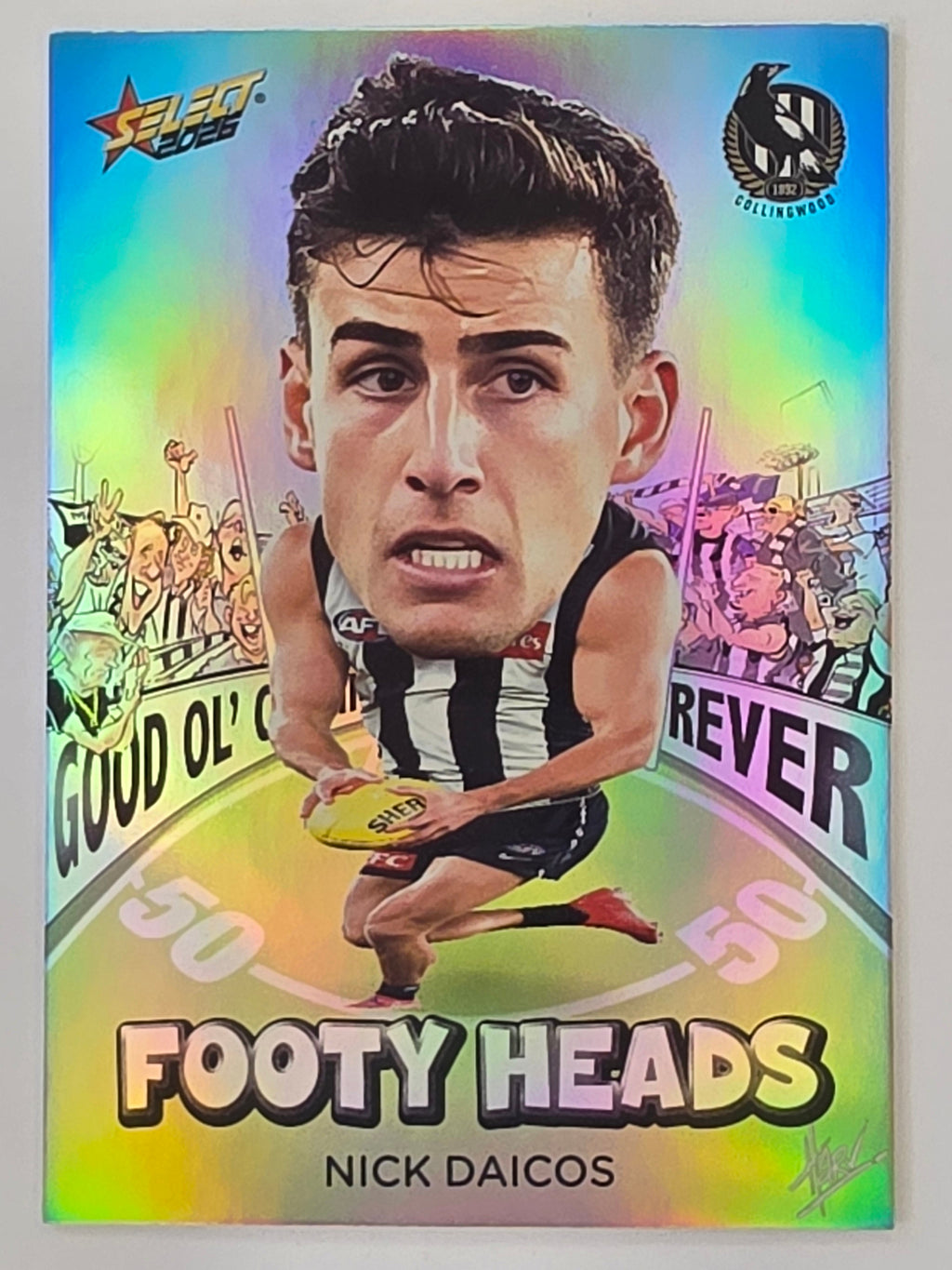 2026 AFL Footy Stars Footy Heads FH20 Nick Daicos - Collingwood Magpies