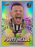 2026 AFL Footy Stars Footy Heads FH21 Jordan De Goey - Collingwood Magpies