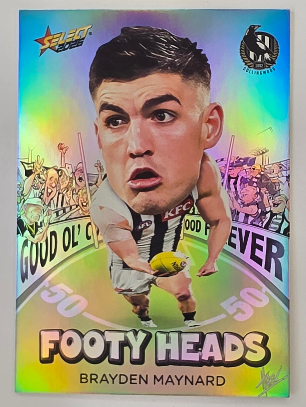 2026 AFL Footy Stars Footy Heads FH22 Brayden Maynard - Collingwood Magpies