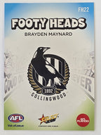 2026 AFL Footy Stars Footy Heads FH22 Brayden Maynard - Collingwood Magpies