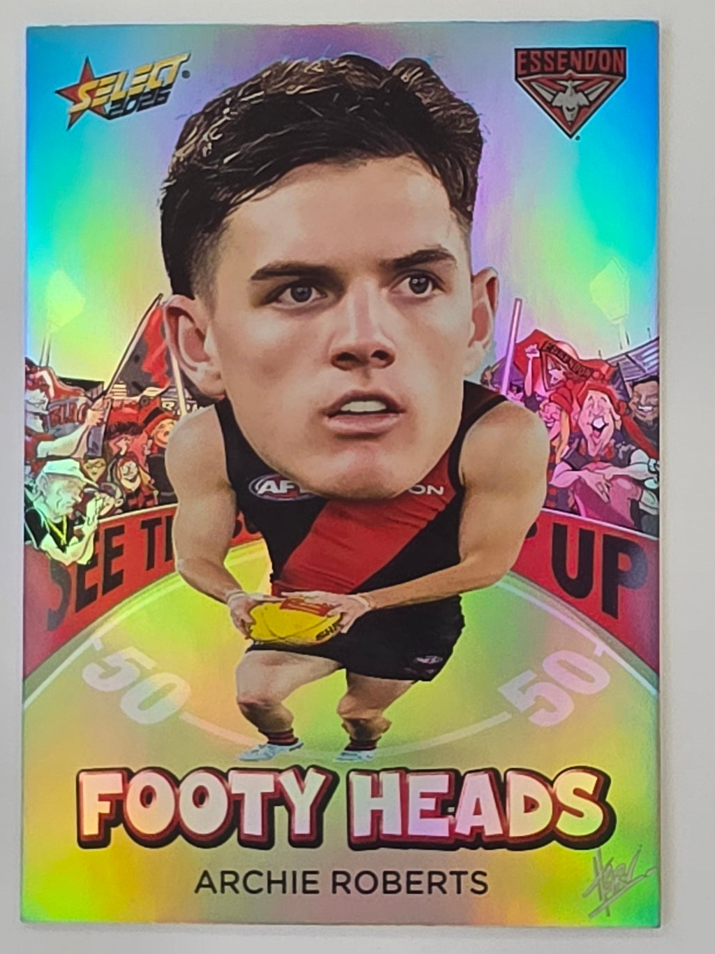 2026 AFL Footy Stars Footy Heads FH30 Archie Roberts - Essendon Bombers