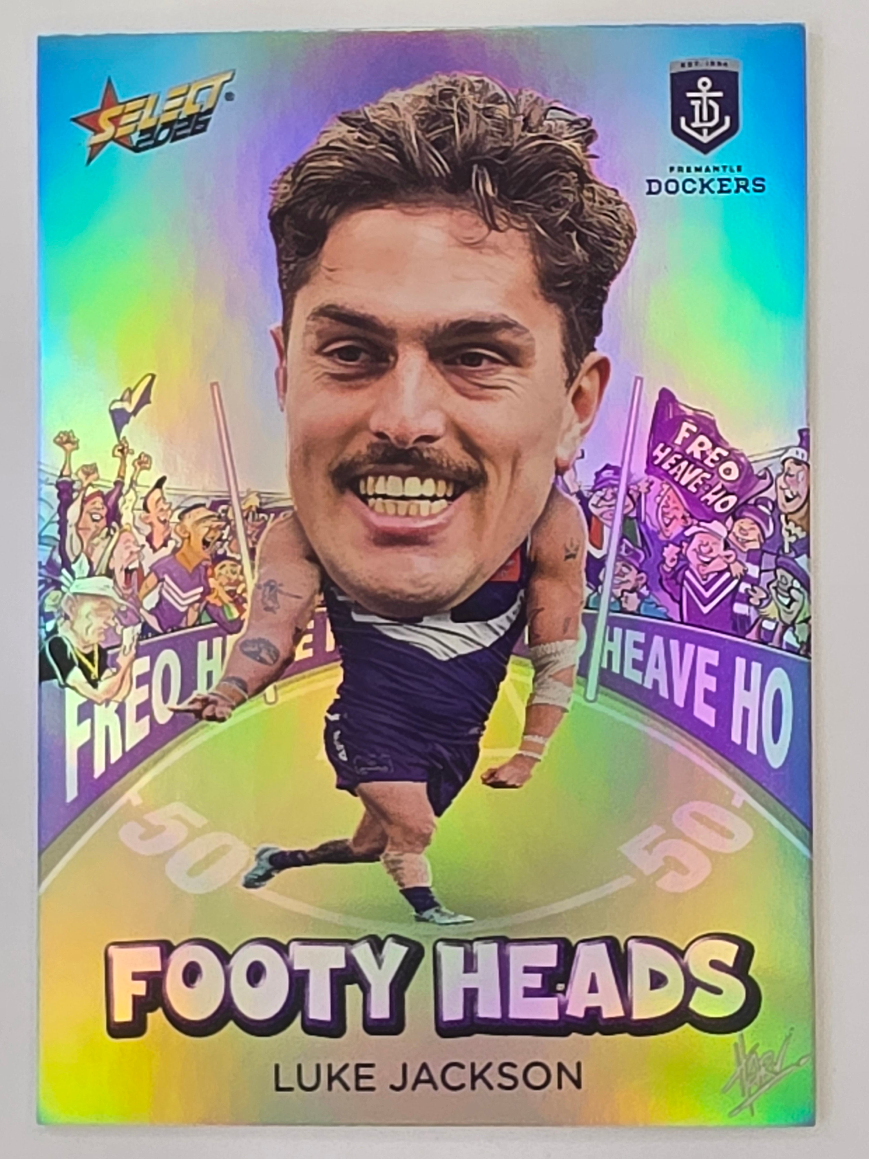 2026 AFL Footy Stars Footy Heads FH33 Luke Jackson - Fremantle Dockers