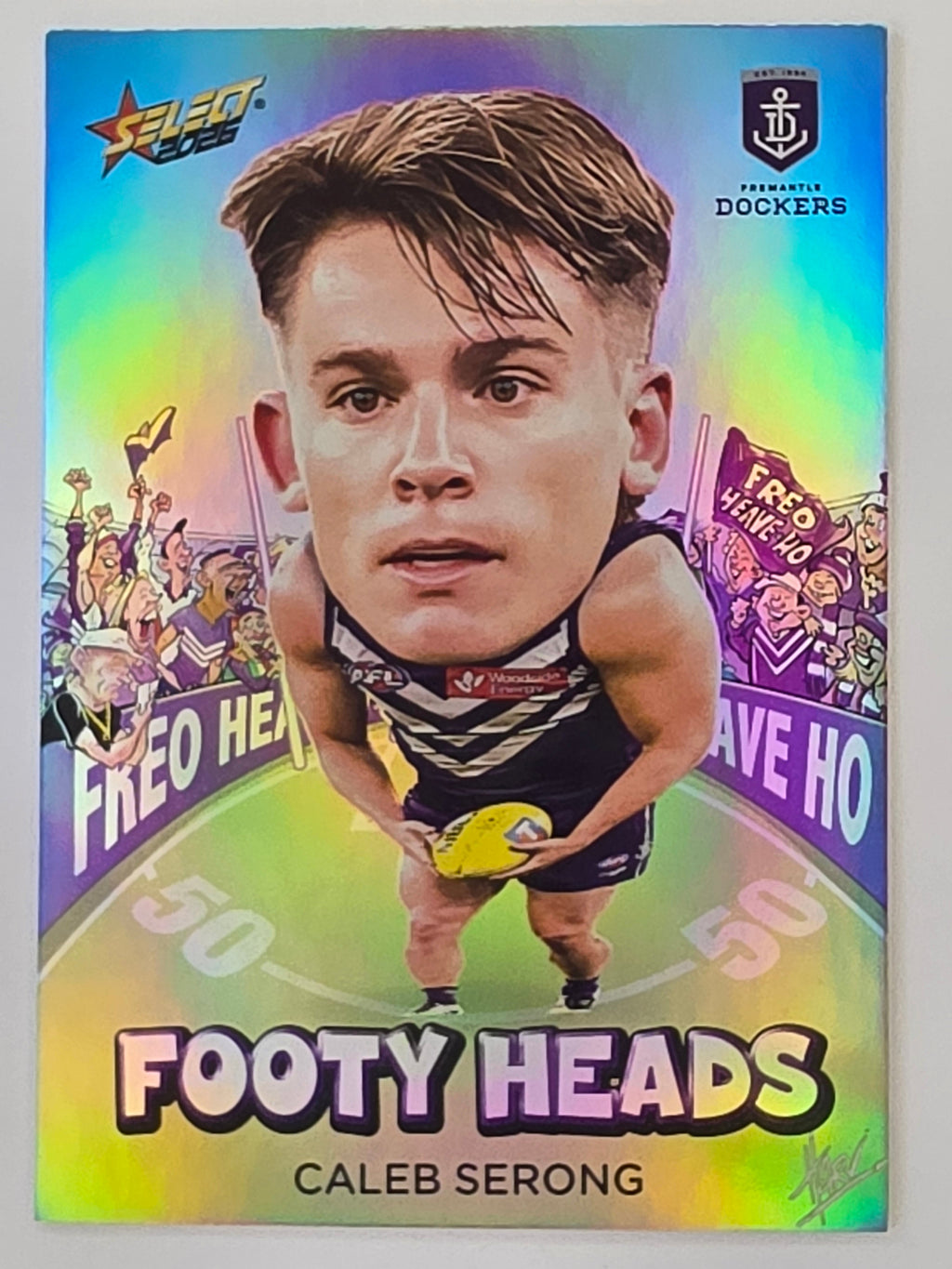 2026 AFL Footy Stars Footy Heads FH34 Caleb Serong - Fremantle Dockers