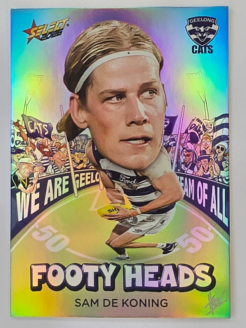 2026 AFL Footy Stars Footy Heads FH39 Sam De Koning - Geelong Cats