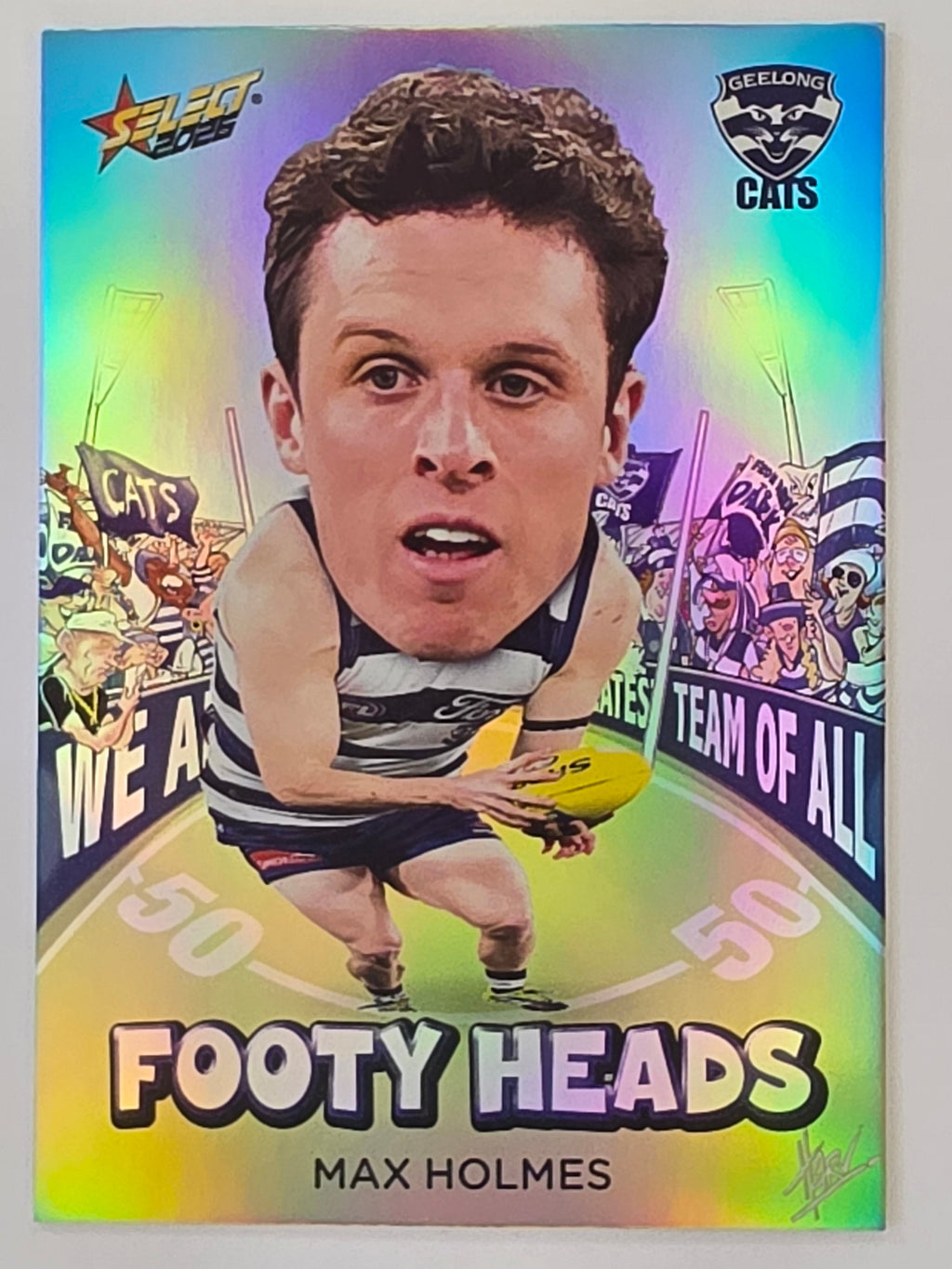 2026 AFL Footy Stars Footy Heads FH41 Max Holmes - Geelong Cats