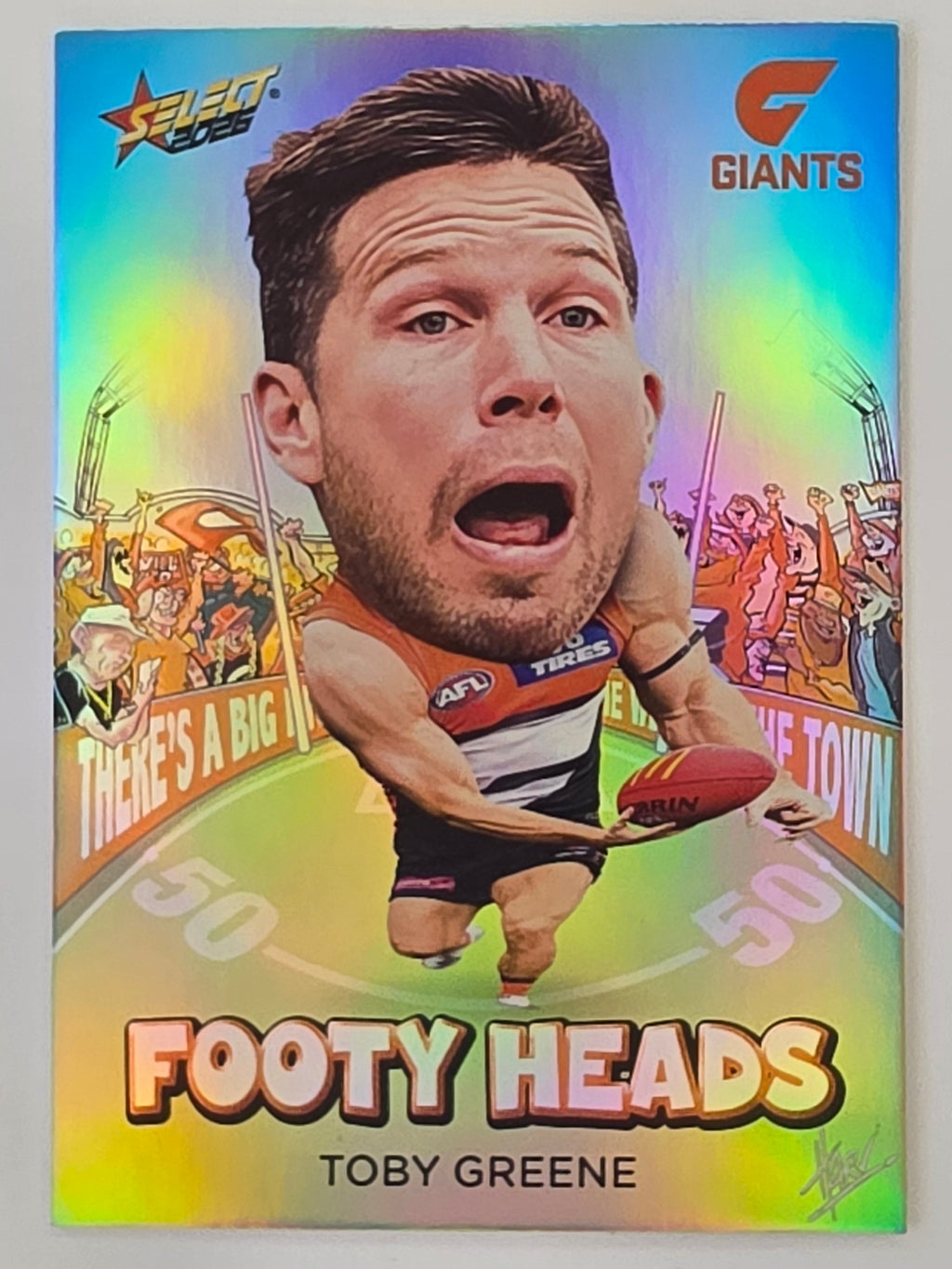 2026 AFL Footy Stars Footy Heads FH46 Toby Greene - GWS Giants