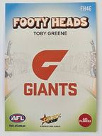 2026 AFL Footy Stars Footy Heads FH46 Toby Greene - GWS Giants