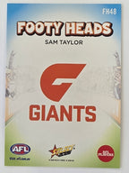 2026 AFL Footy Stars Footy Heads FH48 Sam Taylor - GWS Giants