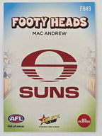 2026 AFL Footy Stars Footy Heads FH49 Mac Andrew - Gold Coast Suns