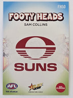 2026 AFL Footy Stars Footy Heads FH50 Sam Collins - Gold Coast Suns