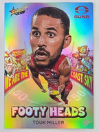 2026 AFL Footy Stars Footy Heads FH52 Touk Miller - Gold Coast Suns