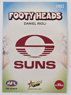 2026 AFL Footy Stars Footy Heads FH53 Daniel Rioli - Gold Coast Suns