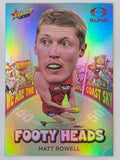 2026 AFL Footy Stars Footy Heads FH54 Matt Rowell - Gold Coast Suns