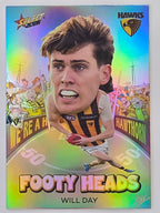 2026 AFL Footy Stars Footy Heads FH55 Will Day - Hawthorn Hawks