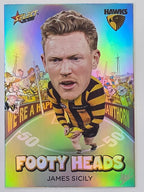 2026 AFL Footy Stars Footy Heads FH58 James Sicily - Hawthorn Hawks