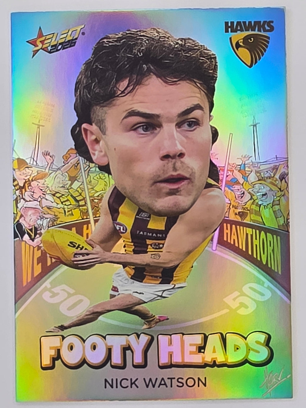 2026 AFL Footy Stars Footy Heads FH59 Nick Watson - Hawthorn Hawks