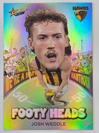 2026 AFL Footy Stars Footy Heads FH60 Josh Weddle - Hawthorn Hawks