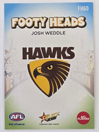 2026 AFL Footy Stars Footy Heads FH60 Josh Weddle - Hawthorn Hawks