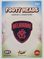 2026 AFL Footy Stars Footy Heads FH63 Harvey Langford - Melbourne Demons