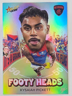 2026 AFL Footy Stars Footy Heads FH65 Kysaiah Pickett - Melbourne Demons