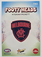 2026 AFL Footy Stars Footy Heads FH65 Kysaiah Pickett - Melbourne Demons