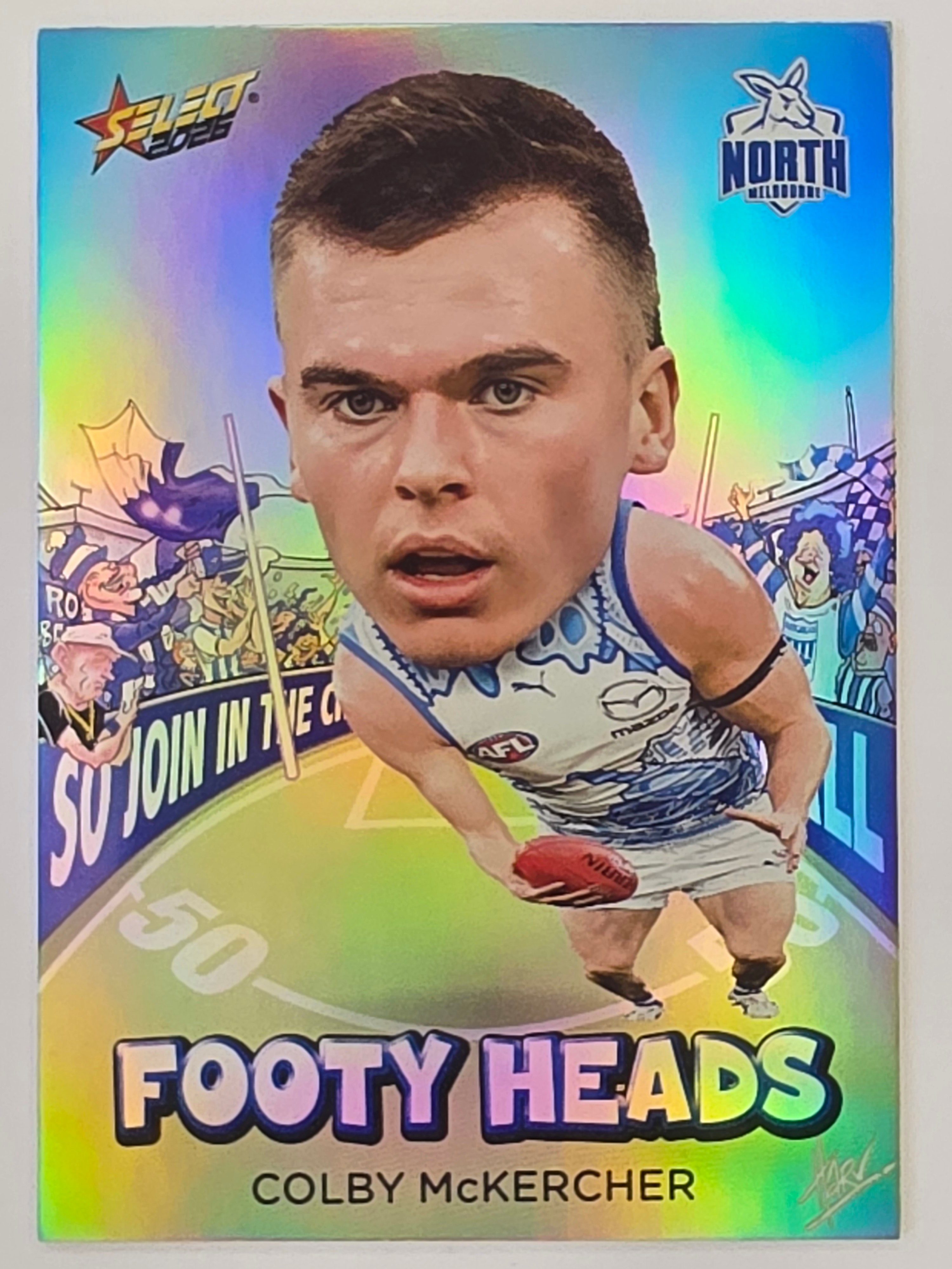 2026 AFL Footy Stars Footy Heads FH68 Colby McKercher - North Melbourne Kangaroos