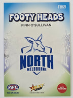 2026 AFL Footy Stars Footy Heads FH69 Finn O’Sullivan - North Melbourne Kangaroos