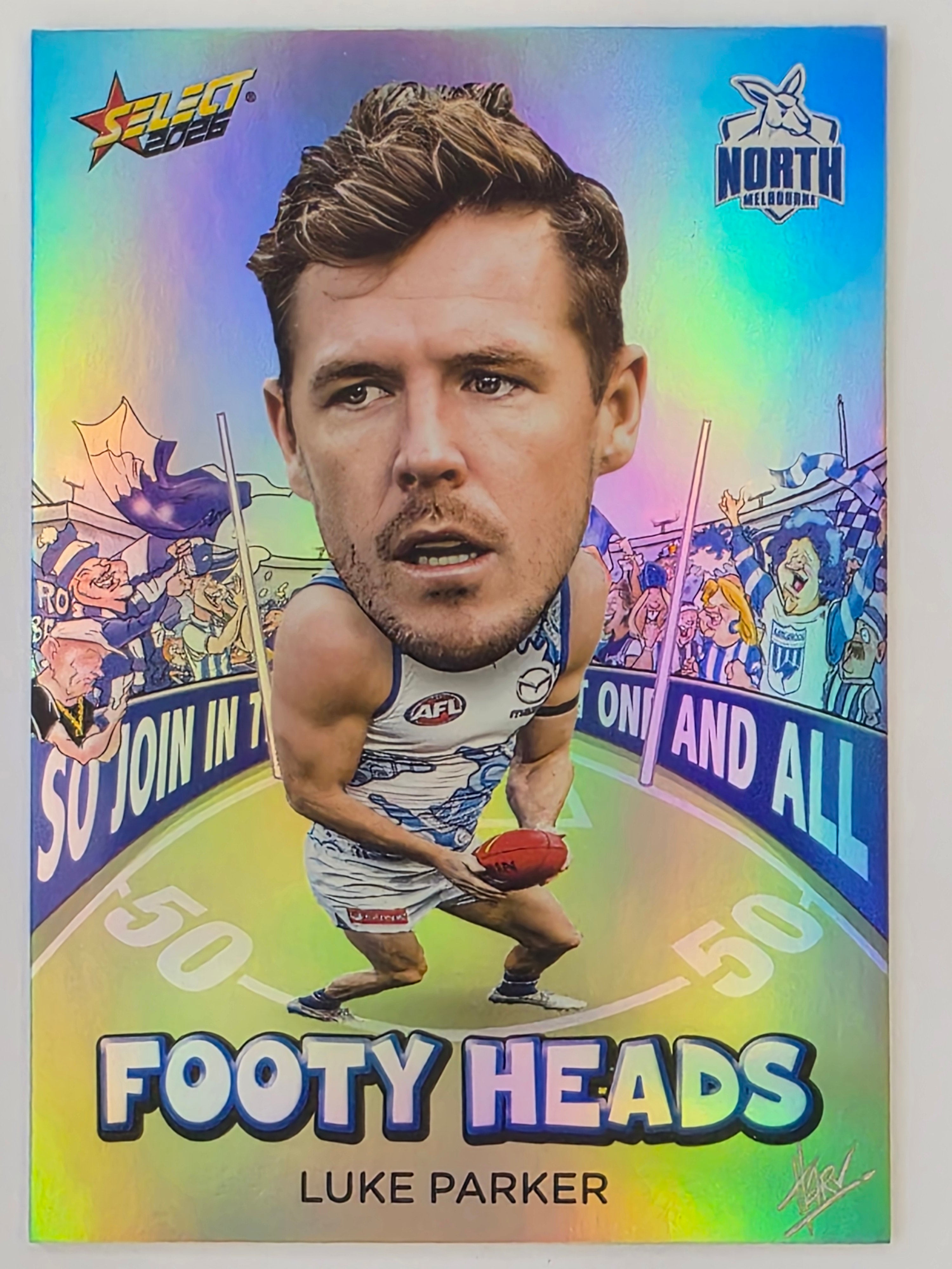 2026 AFL Footy Stars Footy Heads FH70 Luke Parker - North Melbourne Kangaroos