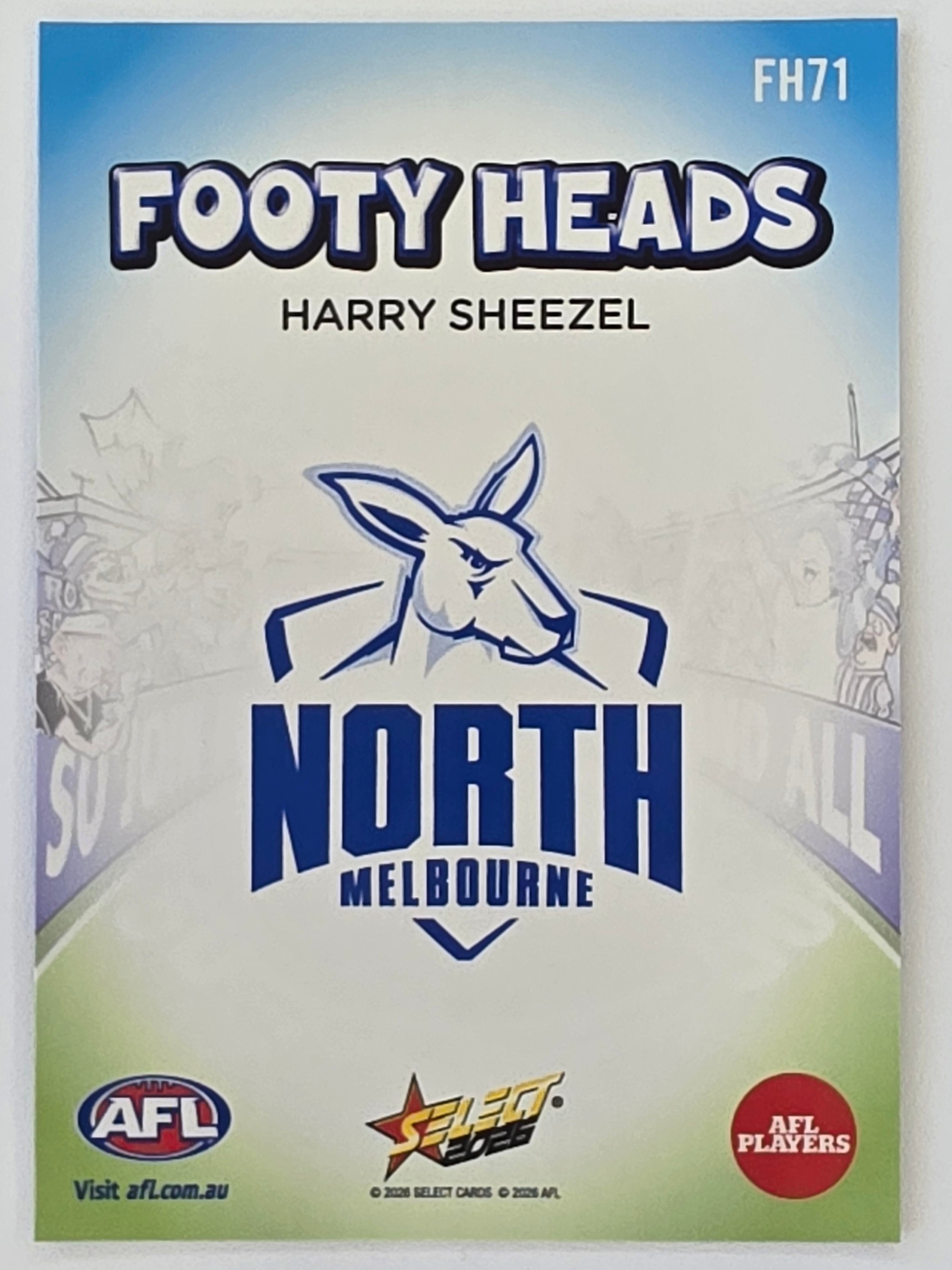 2026 AFL Footy Stars Footy Heads FH71 Harry Sheezel - North Melbourne Kangaroos