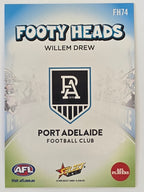2026 AFL Footy Stars Footy Heads FH74 Willem Drew - Port Adelaide Power