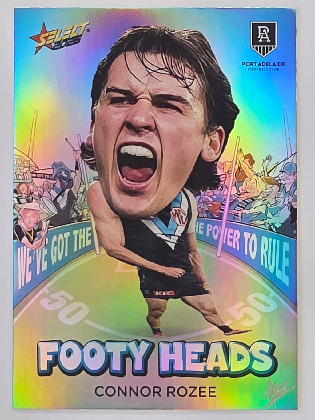 2026 AFL Footy Stars Footy Heads FH78 Connor Rozee - Port Adelaide Power