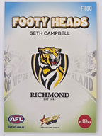 2026 AFL Footy Stars Footy Heads FH80 Seth Campbell - Richmond Tigers