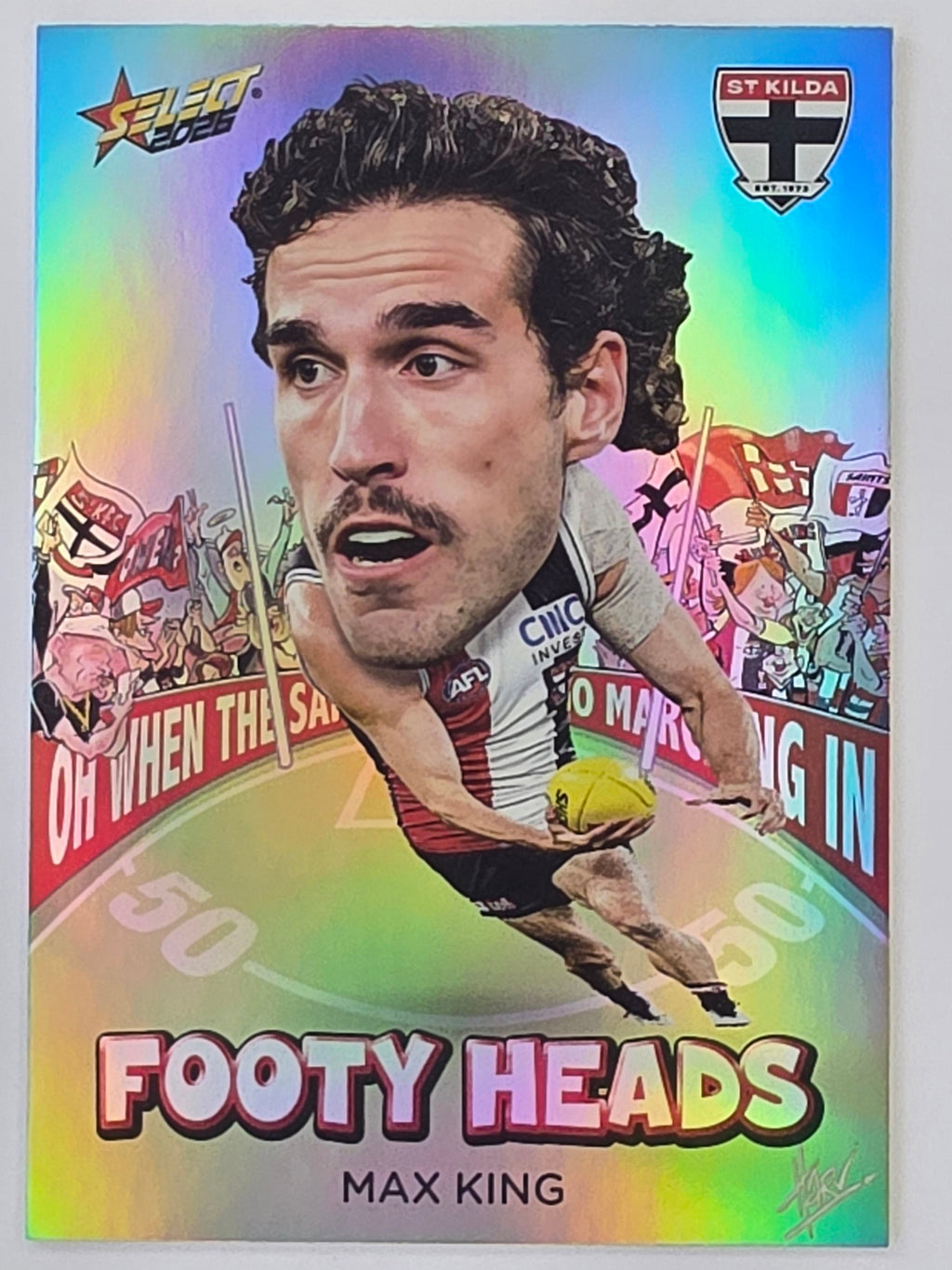 2026 AFL Footy Stars Footy Heads FH86 Max King - St Kilda Saints