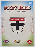 2026 AFL Footy Stars Footy Heads FH88 Mattaes Phillipou - St Kilda Saints