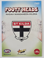 2026 AFL Footy Stars Footy Heads FH89 Nasiah Wanganeen-Milera - St Kilda Saints
