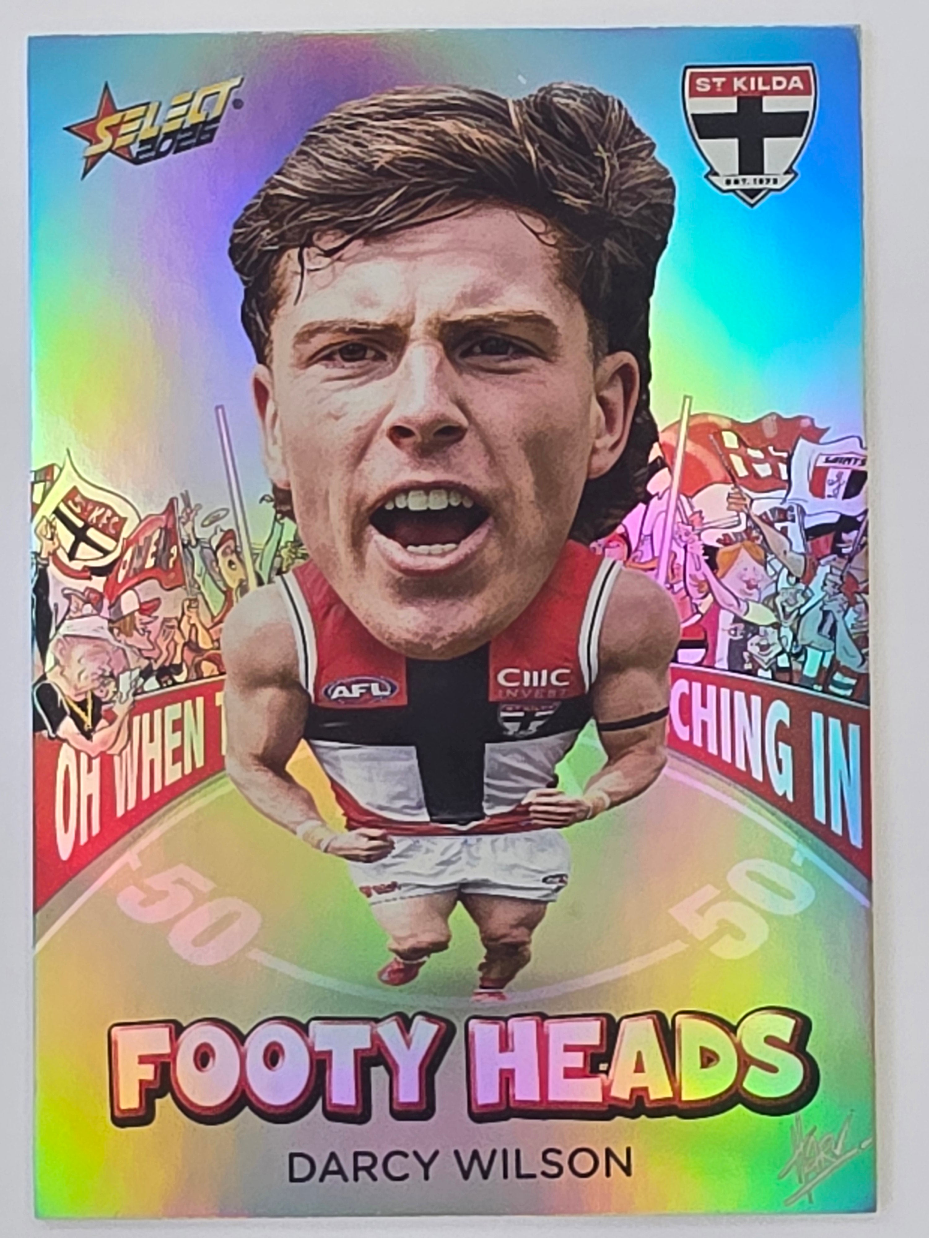 2026 AFL Footy Stars Footy Heads FH9 Darcy Wilson - St Kilda Saints