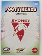 2026 AFL Footy Stars Footy Heads FH94 Tom Papley - Sydney Swans