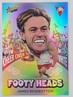 2026 AFL Footy Stars Footy Heads FH95 James Rowbottom - Sydney Swans