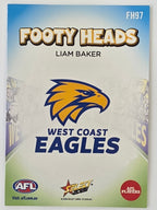 2026 AFL Footy Stars Footy Heads FH97 Liam Baker - West Coast Eagles