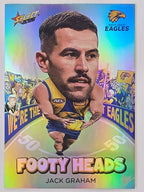 2026 AFL Footy Stars Footy Heads FH99 Jack Graham - West Coast Eagles
