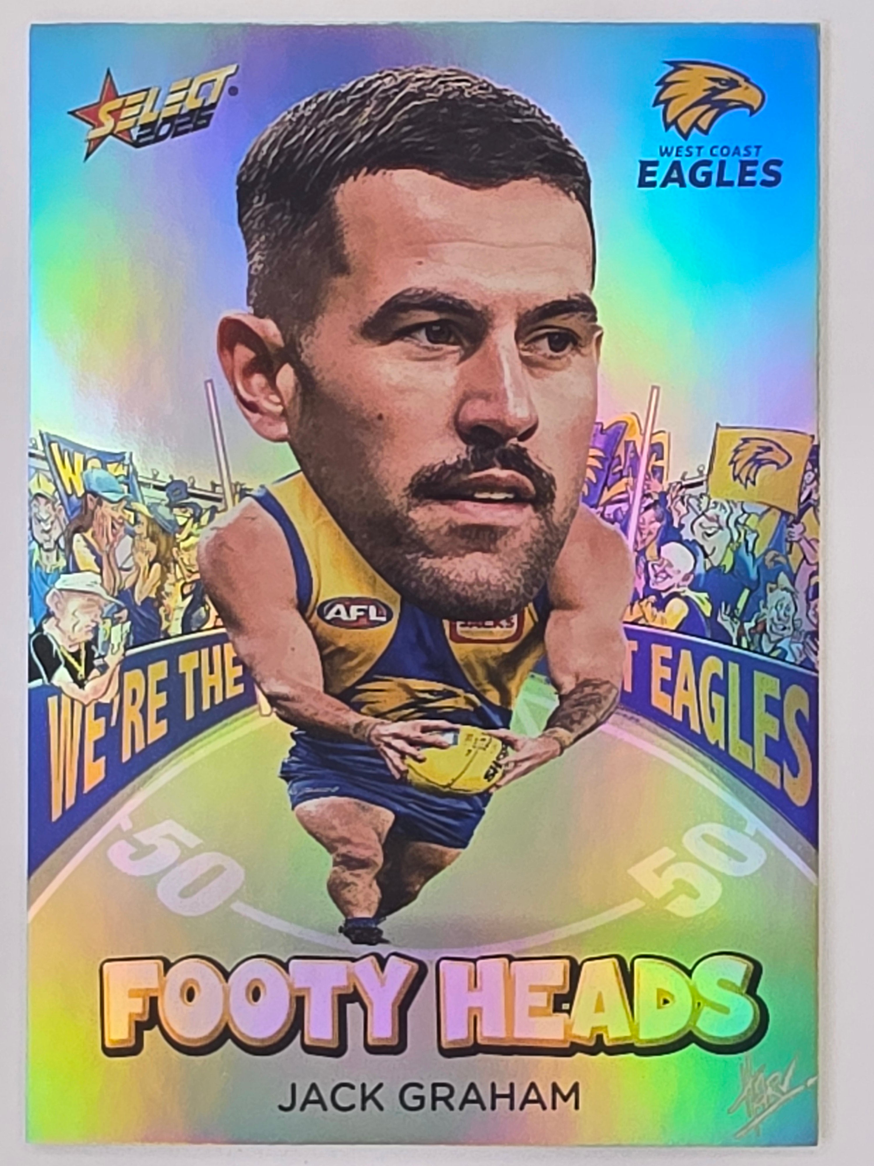 2026 AFL Footy Stars Footy Heads FH99 Jack Graham - West Coast Eagles