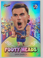 2026 AFL Footy Stars Footy Heads FH104 Sam Darcy - Western Bulldogs