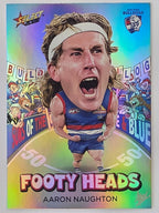 2026 AFL Footy Stars Footy Heads FH107 Aaron Naughton - Western Bulldogs