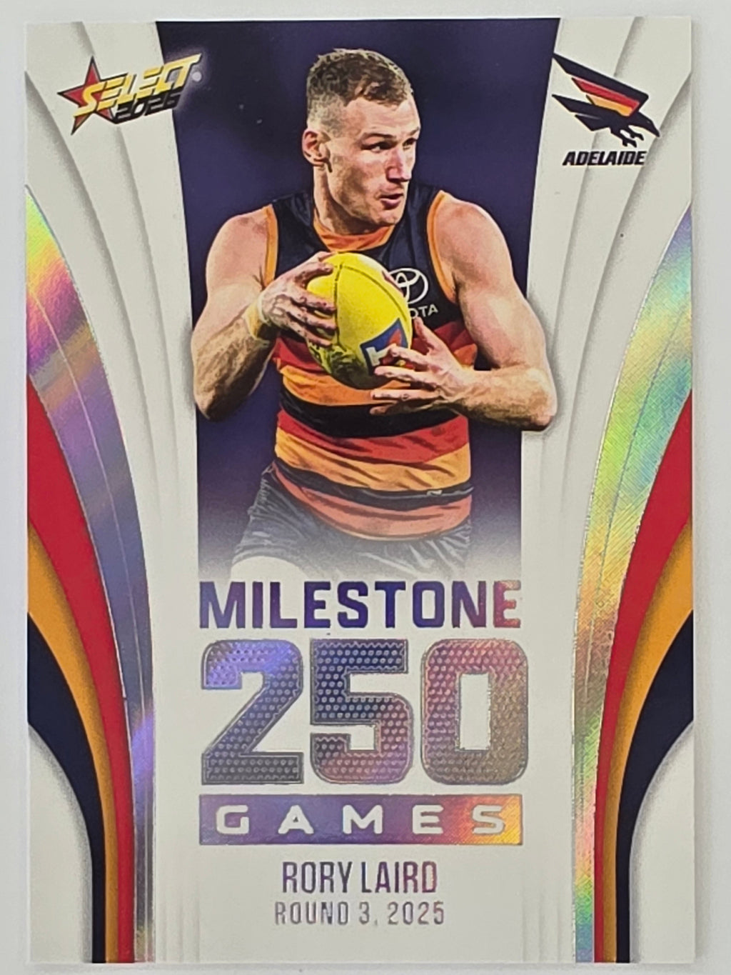 2026 AFL Footy Stars Milestone Games MG2 Rory Laird - Adelaide Crows