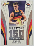 2026 AFL Footy Stars Milestone Games MG3 Ben Keays - Adelaide Crows