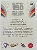 2026 AFL Footy Stars Milestone Games MG5 Jordan Dawson - Adelaide Crows