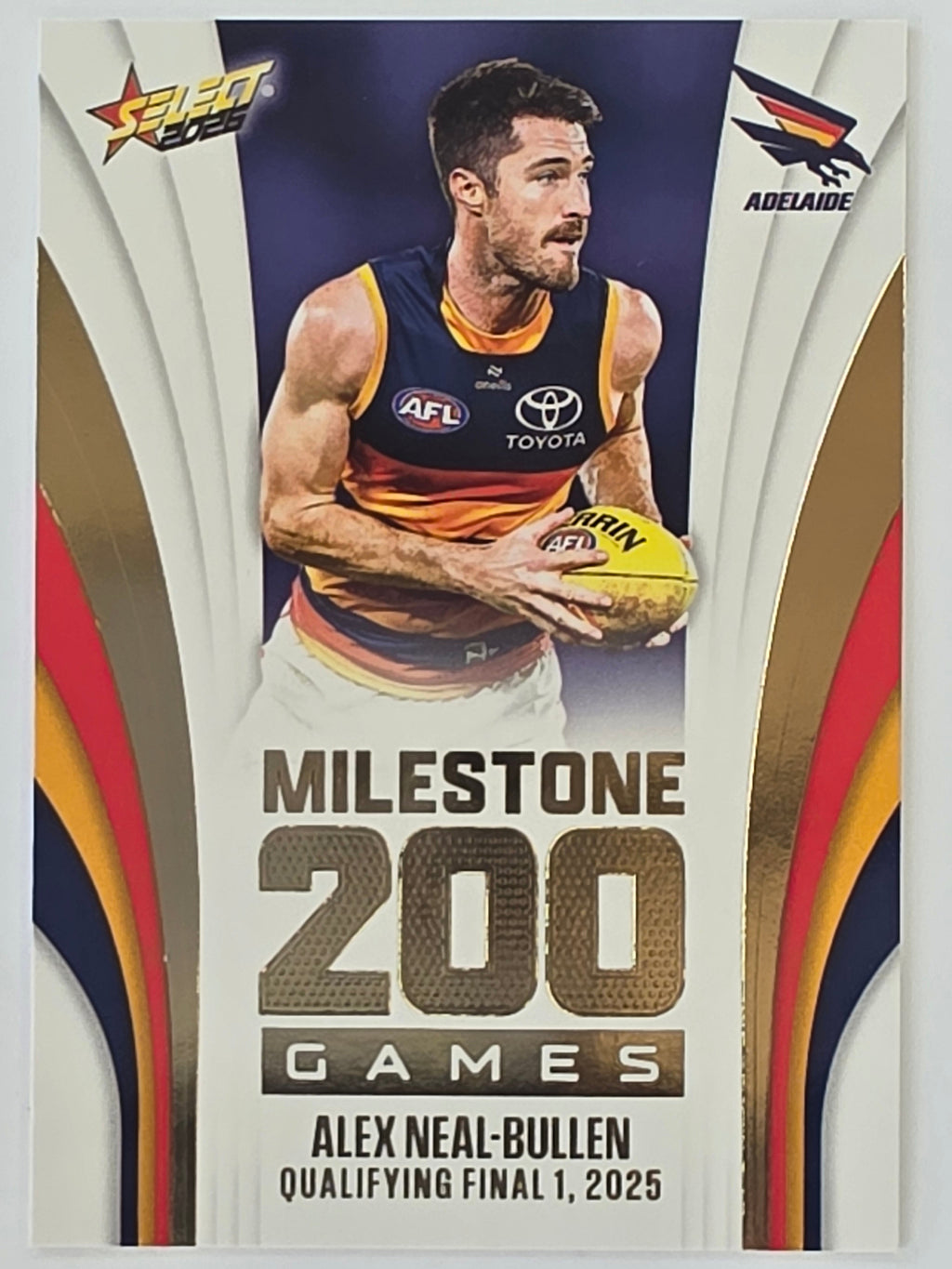 2026 AFL Footy Stars Milestone Games MG7 Alex Neal-Bullen - Adelaide Crows
