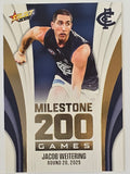 2026 AFL Footy Stars Milestone Games MG14 Jacob Weitering - Carlton Blues